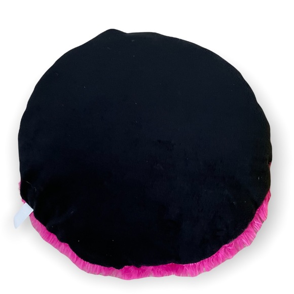 2 Emoji throw pillows 1 hot pink female with sequin bow and 1 laughing emoji - Picture 6 of 11